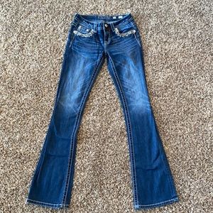 Miss Me Dark Wash Embellished Jeans